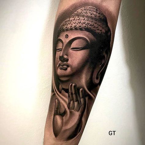 Buddhist Symbol Tattoos, Buddha Tattoo Sleeve, Buda Tattoo, Zen Tattoo, Buddhist Tattoo, Buddha Tattoo Design, Girl Face Tattoo, Buddha Tattoos, Japanese Dragon Tattoos