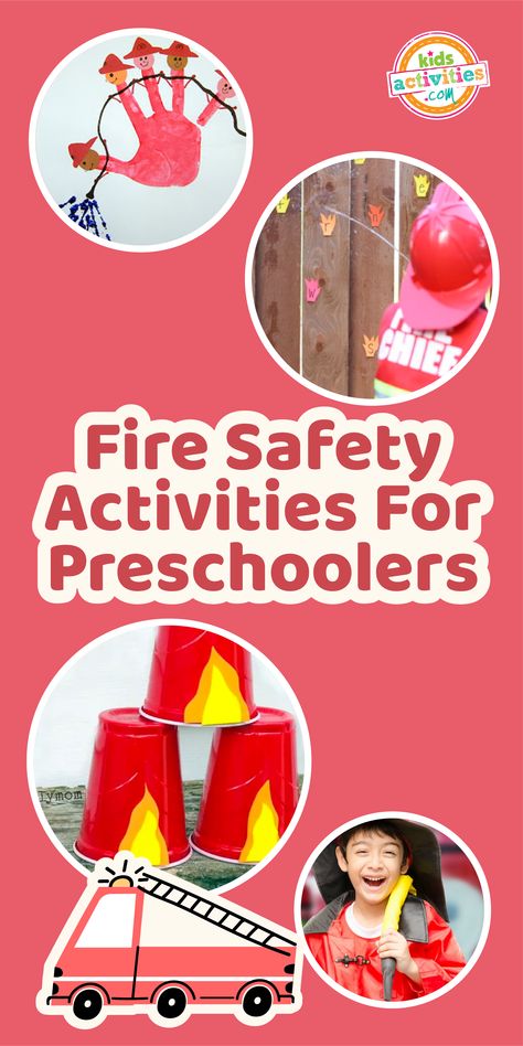 Fire Theme Preschool Activities, Fire Safety Activity Preschool, Fire Safety Preschool Activities Science, Fire Safety Lesson Plans For Toddlers, Fire Safety Crafts Kindergarten, Fire Sensory Play, Fire Theme Preschool, Pre K Fire Safety Activities, Fire Safety For Preschool