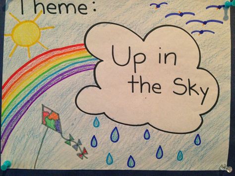 Up in the Sky theme for pre-k and preschool! July Themes, Spring Classroom Ideas, Small Group Ideas, Preschool Theme Activities, Teaching Theme, Day Care Ideas, School Classroom Ideas, Toddler Themes, Weather Theme