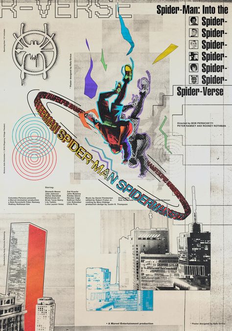 Spiderman Design Ideas, Spiderman Across The Spider Verse Wallpa, Spiderverse Posters, Spiderverse Hobie, Fandom Posters, Spiderman Poster, Spiderman Spiderverse, Poster Magazine, Spider Man Into The Spider Verse