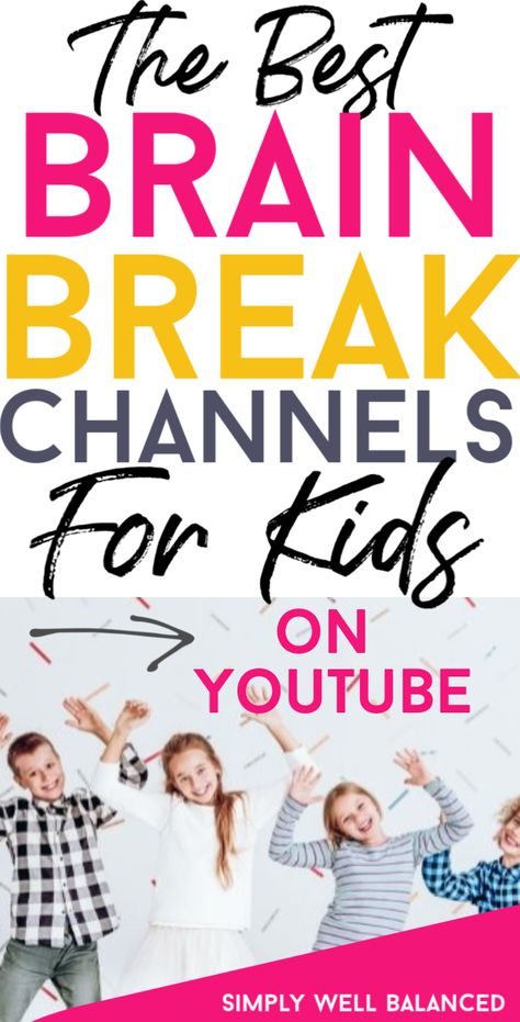 Body Breaks In The Classroom, Brain Breaks For Homeschool, Preschool Brain Breaks, Body Breaks For Kids, Movement Breaks In The Classroom, Brain Breaks Preschool, Fun Brain Breaks, Brain Breaks Elementary, Brain Break Videos