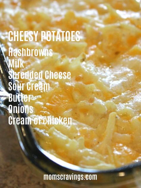 These cheesy potatoes are the best side dish for bbq, the best side dish for ribs and definitely the best side dish for burgers! This is one of those potato side dishes you can make ahead of time, too! Side Dish For Ribs, Bbq Ribs Sides Dishes, Side Dish For Burgers, Side Dishes For Ribs, Burger Side Dishes, Best Side Dish, Best Thanksgiving Side Dishes, Cookout Side Dishes, Mom Kitchen