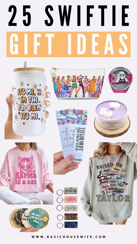 Gift Ideas for Swifties Taylor Swift Concert Gift Bags, Taylor Swift Easter Basket Ideas, Taylor Swift Stuffed Animal, Gifts For A Taylor Swift Fan, Taylor Swift Gifts For Friends, Taylor Swift Easter Basket, Taylor Swift Gift Bag Ideas, Gifts For Taylor Swift Lovers, Taylor Swift Basket Ideas