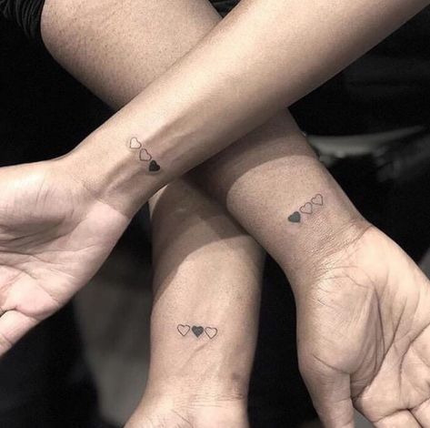 3 Friend Tattoos, 3 Best Friend Tattoos, Three Sister Tattoos, Friendship Tattoos For 3, Cute Best Friend Tattoos, Matching Bff Tattoos, Matching Friend Tattoos, Cute Matching Tattoos, Small Matching Tattoos