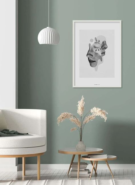 40 Best Two Colour Combination for Living Room Room Color Combination, Wall Color Combination, Living Room Wall Designs, Living Room Wall Color, Room Wall Colors, Living Wall Decor, Bedroom Wall Colors, Green Walls, 아파트 인테리어