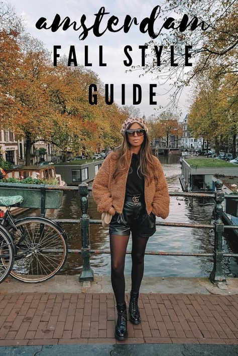 what to pack for your trip to amsterdam this fall/winter Winter Outfits For Amsterdam, Amsterdam Aesthetic Outfit Fall, Amsterdam Travel Outfits Fall, Autumn Amsterdam Outfit, Outfits To Wear In Amsterdam, Netherlands Fall Outfits, Amsterdam Outfits Fall, Fall Outfit Europe, Amsterdam In November Outfits