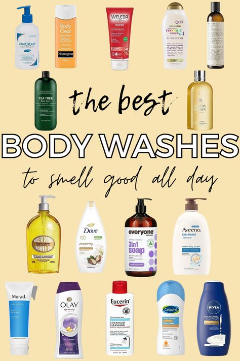 Experience all-day freshness and radiance with the best body washes for women. Elevate your body care routine with body washes that enhance your natural glow and leave you smelling irresistibly good. Discover the ultimate selection for achieving beautiful, fragrant skin that turns heads and boosts confidence. Here are the best body washes to smell good all day, these body washes for women will definelty leaving smelling good. Best Affordable Body Wash, Best Body Soap To Smell Good, Best Body Wash For Dry Skin Shower Gel, Body Wash Women, Best Shower Products For Women, Best Drugstore Body Wash, Body Wash That Smells Good, Body Washes That Smell Good, Bodywash That Smells Good