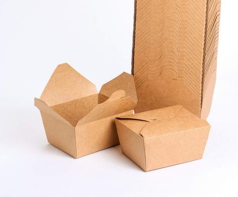 PRICES MAY VARY. GREAT VALUE PACK: This product contains 50 boxes. Each box can hold up to 27 ounces. Product Dimensions: Bottom Length: 4.4 Inches, Bottom Width: 3.5 Inches, Top Length: 5.3 Inches, Top Width: 11 Inches, Height: 2.6 Inches. PERFECT SOLUTIONS: These to go containers are made with P.E coated Kraft Brown paper, perfect for restaurants, social gathering or home parties. A very convenient & ideal take away boxes for leftover food. It can be stacked away and be stored easily. PREMIUM Take Out Boxes, Take Out Food, Thanksgiving Leftover, Greasy Food, Lunch Box Containers, Paper Lunch, Thanksgiving Leftovers, Free Thanksgiving, Food Storage Containers Organization