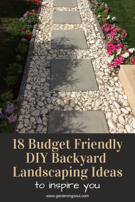 Budget Landscaping, Diy Backyard Landscaping, Backyard Landscaping Ideas, Garden Pathway, Garden Path, Landscaping Tips, Budget Backyard, Deco Floral, Cool Landscapes