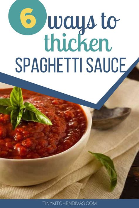 How To Thicken Homemade Marinara Sauce, How To Thicken Spaghetti Sauce, How To Thicken Tomato Sauce, Pizza Sauce From Spaghetti Sauce, Pasta Sauce Without Tomatoes, Making Spaghetti Sauce, How To Make Tomato Sauce, Canned Spaghetti Sauce, Sauce Spaghetti