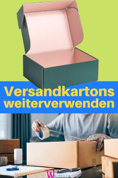 Schöne Ideen für leere Pakete und Versandkartons Diy Karton, Organizer Diy, Diy Organization, Toy Chest, Diy Furniture, Toys, Quick Saves