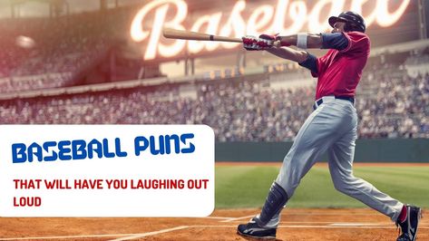 Are you a baseball fan looking for a good laugh? Well, look no further! We’ve compiled a list of 90+ hilarious baseball puns that will have you cracking up in no time. Whether you’re a die-hard fan or a casual spectator, these puns are sure to hit a home run with you. What are Baseball […] The post 90+ Baseball Puns That Will Have You Laughing Out Loud first appeared on Hi Miss Puff. Walk Up Songs Softball, Best Walk Up Songs, Walk Up Songs, Walk Out Songs, Baseball Puns, Baseball Jokes, Best Spotify Playlists, Thumbnail Template, Youtube Thumbnail Template