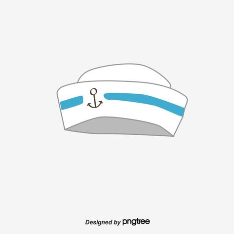 Sailor Hat Drawing, Sailor Hat Tattoo, Captain Hat Drawing, Poem Drawings, Sailor Illustration, Cap Drawing, Captain Cap, How To Draw Ears, Sailor Cap