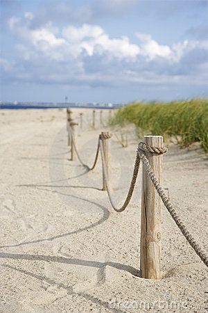 Rope Fence On Beach. Stock Image - Image: 2051611 Rope Fence, Rope Railing, Ideas Terraza, Beach Phone Case, Beach Cafe, Coastal Beach Decor, Coastal Gardens, Lan Can, Beach Wood