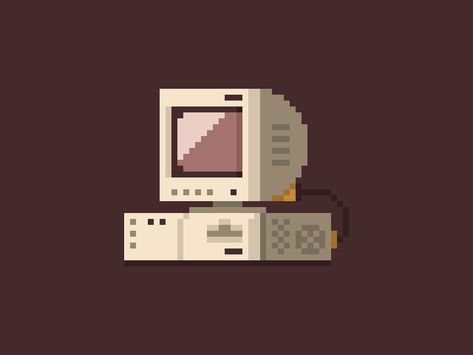 Your Personal Computer by Josep Andrians on Dribbble Pixel Computer Icons, Computer Pixel Gif, 8 Bit Illustration, 8 Bit Design, Pixel Computer Aesthetic, Phone Pixel Art, Computer Pixel Art, Pixelated Illustration, Man Friendship Bracelet