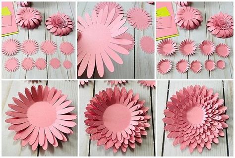 The best thing about paper flowers is that they never die! Follow along with Melissa as she shows you how to create these gorgeous 3D paper Gerbera Daisies using our Woodstock Rosa paper and just a few simple tools. Flowers 3d Paper, How To Make 3d Flowers Paper, Gift Paper Craft, 3d Paper Flowers, Gerbera Flower, Gerbera Daisies, Floral Tape, Paper Animals, Gift Paper