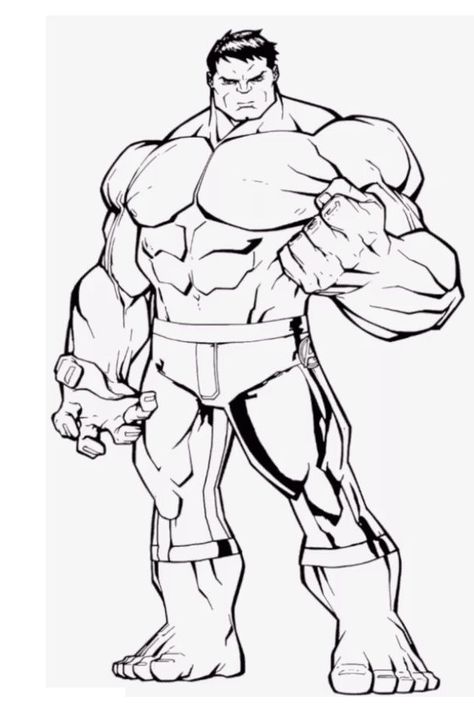 Hulk Coloring Pages, Avengers Coloring Pages, Superhero Coloring Pages, Avengers Coloring, Hulk Art, Drawing Superheroes, Marvel Coloring, Superhero Coloring, Marvel Drawings