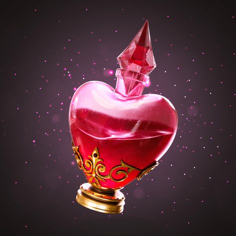 Love potion ❤️‍🔥 Potions Art, Magic Artifacts, Wizard Aesthetic, Fantasy Jewelry Magic, Pink Journal, Magic Potions, Witch Drawing, Magical Items, Steampunk Dress