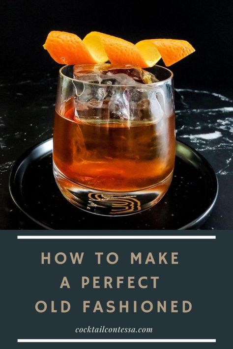 Old Fashion Whiskey Drink, Old Fashioned Mix Homemade, Ole Fashioned Cocktail, Whisky Old Fashioned, Simple Old Fashioned Recipes, Old Fashion Punch Recipe, Simple Old Fashioned Cocktail, Best Bourbon For Old Fashioned, Ginger Old Fashioned Cocktail