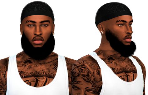 Ricky Beard | Patreon Sims 4 Facial Hair Cc, Afro Hair Boy, Sims 4 Body Hair, Afro Hair Sims 4 Cc, Sims 4 Couple Poses, Sims 4 Hair Male, Sims 4 Tattoos, Black Hair Boy, Beard Boy