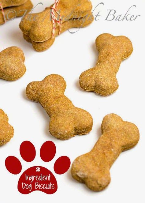 2 Ingredient Dog Biscuits | bakeatmidnite.com | #HomemadeDogBiscuits #DogTreats #PetTreats Animal Treats, Doggy Treats, Dog Biscuits Homemade, Dog Biscuit Recipes, Dogs Stuff, Doggie Treats, Dog Foods, Food Dog, Diy Dog Treats