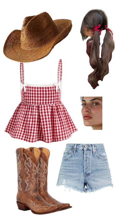 cowgirl Cow And Cowgirl Costume, Cute Cowgirl Costume Halloween, Cow Girl Costume Women, Cowgirl Outfits Costume, Cow Girl Halloween Outfits, Easy Cowgirl Outfits, Last Minute Halloween Costumes College, Cowgirl Outfit Halloween, Cute Cowgirl Halloween Costumes