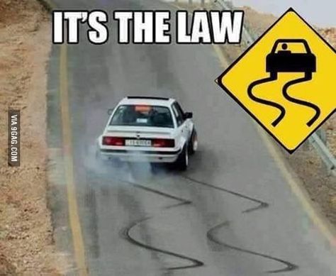 It's the law. - 9GAG Funny Car Quotes, Ford Jokes, Wojskowy Humor, Truck Memes, Car Jokes, Funny Car Memes, Mechanic Humor, Car Memes, Car Driving