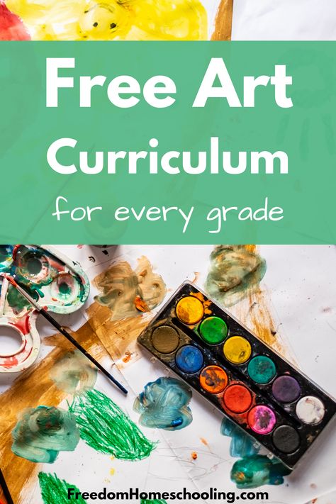 Free homeschool art curriculum for every grade. Includes tutorials for painting, drawing, crafts, and more. Also includes art appreciation and art history. Homeschool Art Lessons Elementary, 2nd Grade Art Curriculum, Art Lessons For Homeschoolers, Homeschool Co Op Art Ideas, Art Lessons For Beginners, Art Homeschool Ideas, First Grade Homeschool Art Projects, Homeschool Art Projects Kindergarten, Homeschool Art Class Ideas