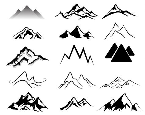 Mountain  black and white ideas about mountain clipart on simple 2 Mountain Clip Art, Mountain Clipart, مركز ثقافي, Mountain Silhouette, Mountain Illustration, Silhouette Tattoos, Abstract Mountain, Mountain Tattoo, Art Simple