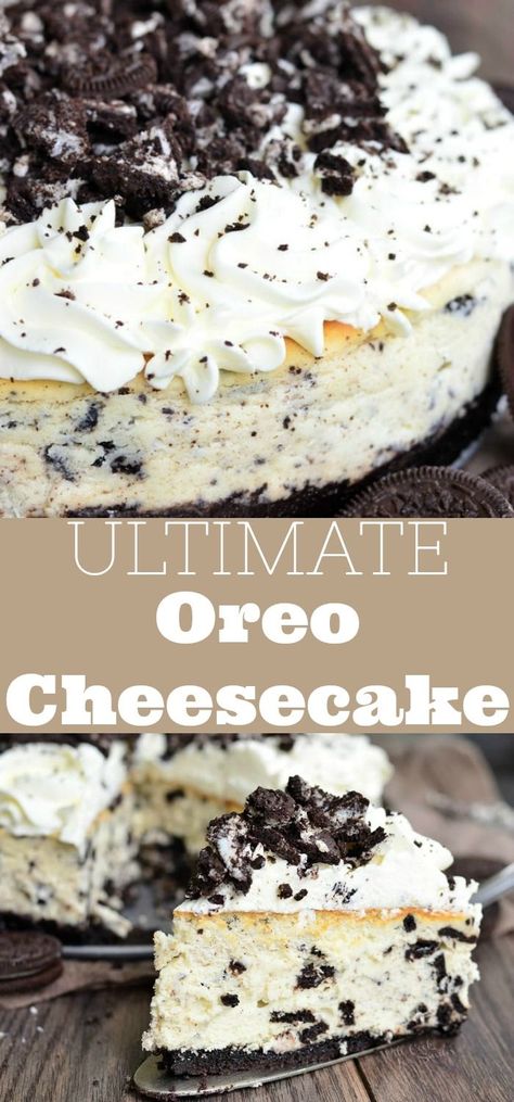 Creamy Oreo Cheesecake, New York Oreo Cheesecake, Oreo Cheesecake Desserts, Philadelphia Oreo Cheesecake, Cream Cheese And Oreos Dessert Recipes, Cookies Cream Cheesecake, Oreo Dessert Cheesecake, Oreo Baked Cheesecake, Homemade Oreo Cheesecake Recipes