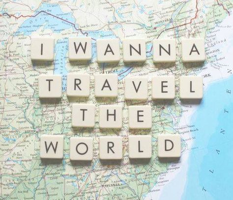 I wanna travel the world I Wanna Travel The World, World Quotes, Bus Travel, I Want To Travel, It Goes On, Travel The World, Travel Packing, Travel Quotes, Travel Around The World