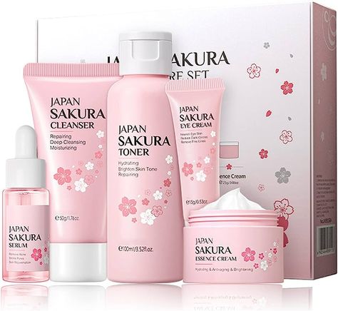 Firming Skin, Japan Sakura, Eye Cream For Dark Circles, Moisturizing Toner, Cracked Lips, Skincare Gift Set, Skin Essentials, Oil Moisturizer, Brighten Skin Tone