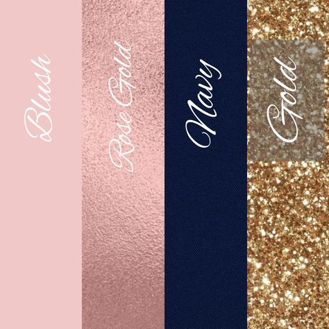 Pink Gold Color Scheme, Cobalt Blue And Rose Gold Wedding, Navy Gold And Pink Wedding, Royal Blue Blush And Gold Wedding, Navy Blue Rose Gold Champagne Wedding Decor, Navy Blush And Gold Wedding, What Colors Go With Rose Gold, Color Schemes For Party, Rose Gold And Navy Wedding Theme