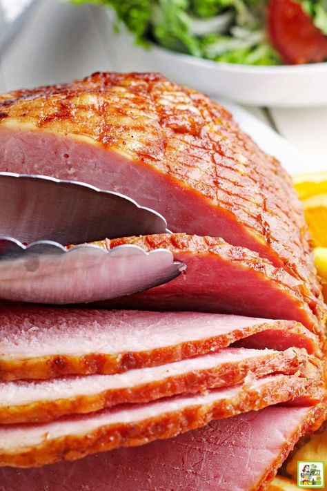 Try this easy crockpot spiral ham recipe without brown sugar. You'll love this beer and chutney glaze for this slow cooker spiral ham recipe. Ham In Crockpot, Slow Cooker Ham Recipes, Ham Recipes Crockpot, Crockpot Ham, Slow Cooker Ham, Spiral Ham, Ham Recipe, How To Cook Ham, Ham Recipes