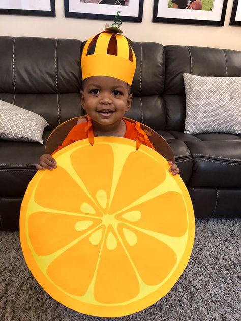 Fruit Costume Diy, Orange Fruit Costume, Spirit Costumes, Spirit Costume, Fruit Costumes, Frocks For Kids, Preschool Art Projects, Diy Holiday Gifts, Creative Valentines