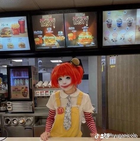 A Clown, Red, Hair