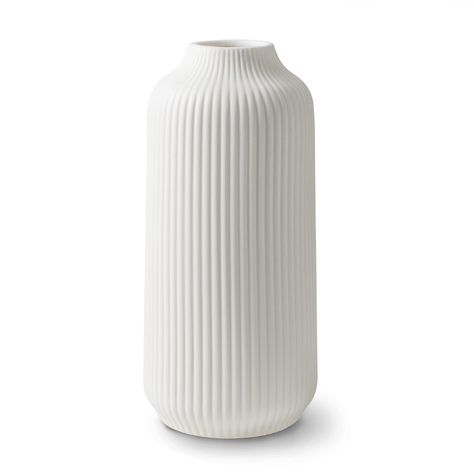 PRICES MAY VARY. 𝗔𝗡 𝗘𝗬𝗘-𝗖𝗔𝗧𝗖𝗛𝗘𝗥 𝗙𝗢𝗥 𝗧𝗛𝗘 𝗟𝗜𝗩𝗜𝗡𝗚 𝗥𝗢𝗢𝗠: The ceramic vase with grooves is a real eye-catcher for the living room. Thanks to the timeless and simple boho design, it looks extremely high-quality and decorative together with a bouquet of flowers or dried flowers. 𝗪𝗔𝗧𝗘𝗥𝗣𝗥𝗢𝗢𝗙: The vase is made of high-quality ceramic and has a white matt surface. It is not only suitable for dried flowers, but also for fresh flowers. 𝗕𝗥𝗘𝗔𝗞𝗣𝗥𝗢𝗢𝗙 𝗣𝗔𝗖𝗞𝗔𝗚𝗜 Vase For Pampas, Scandinavian Decor Living Room, Deco Vase, Vase White, Flowers Dried, Pampas Gras, White Ceramic Vases, Boho Deco, Living Room Scandinavian