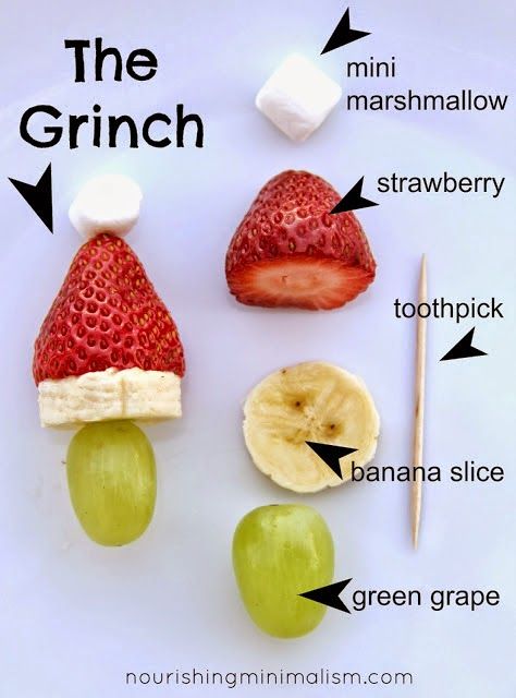 Grinch Christmas Fruit Grinch Kabobs, Decorações Com Comidas, Healthy Holiday Recipes, Holiday Snacks, Healthy Holidays, Läcker Mat, Xmas Food, Christmas Breakfast, Christmas Party Food