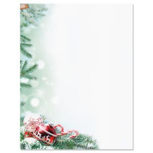 Crystal Pineboughs Christmas Letter Papers Christmas Writing Paper, Christmas Letterhead, Christmas Stationary, Christmas Letters, Holiday Scrapbook, Christmas Writing, Holiday Lettering, Christmas Letter, Christmas Stationery