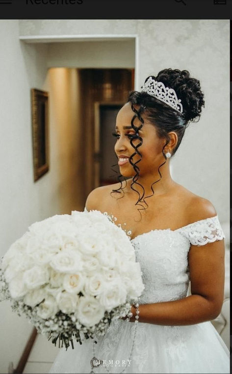 Tiara And Veil Wedding Hair Black Women, Bridal Hair Updo Black Women With Crown, Crown And Veil Wedding Hair, Black Wedding Hairstyles For Bride Curly, Black Wedding Hairstyles For Bride Updo, Black Bridal Updo Hairstyles, Wedding Hairstyles Black Women Updo, Braided Wedding Hairstyles Black Women, Curly Wedding Hairstyles For Black Women