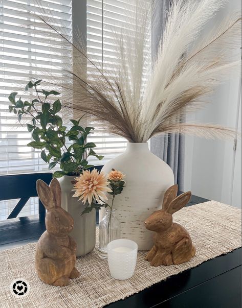 Simple Sweet Easter/ Spring Decor. I love all neutrals and small pops of subtle color. These pieces are just perfect for our home. Easter Decor • Spring Decor • Neutral Home • Neutral Decor • Modern Boho • Tablescape • Coffee Table Decor #coffeetable #neutralhomedecor #springdecor #sweepstakes Follow my shop @saltedrosestyle on the @shop.LTK app to shop this post and get my exclusive app-only content! #liketkit #LTKFestival #LTKhome #LTKSeasonal @shop.ltk https://liketk.it/44ofz Spring Apartment Decor, Easter Coffee Table Decor, Farmhouse Easter Decor Ideas, Chic Centerpieces, Neutral Easter Decor, Small Table Decor, Modern Easter Decor, Boho Tablescape, Easter Inspiration Decor