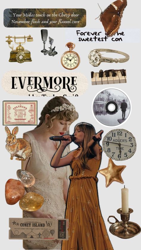 evermore Evermore Room Decor, Evermore Scrapbook, Evermore Stickers, Imagenes Aesthetic, Room Things, Admit One, Smoothie Bowl, Create Collage, Movie Night