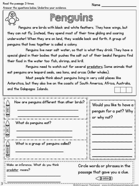 2nd Grade Reading Worksheets, 2nd Grade Reading Comprehension, Past Continuous, Worksheets For Grade 3, Present Continuous, Third Grade Reading, Text Evidence, 2nd Grade Worksheets, 3rd Grade Reading