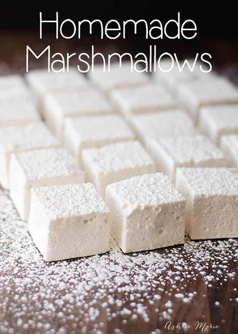 Non Gelatin Marshmallows, Marshmellow Recipes Without Corn Syrup, 3 Ingredient Marshmallow, Quick Marshmallow Recipe, Marshmallow Recipe With Egg Whites, No Corn Syrup Marshmallows, Homemade Marshmallows No Corn Syrup, Egg White Marshmallow Recipe, Homemade Marshmallows Without Gelatin