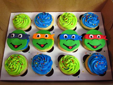 ninja turtle cupcakes | Teenage Mutant Ninja Turtles Cupcake Cake Ninja Turtle Cupcake Ideas, Ninja Turtles Birthday Cupcakes, Tmnt Cupcakes Ideas, Ninja Turtles Cupcakes Ideas, Ninja Turtle Cupcakes Diy, Ninja Turtle Birthday Cupcakes, Teenage Mutant Ninja Turtle Cupcakes, Ninja Turtle Cupcake Cake, Ninja Turtles Cakes