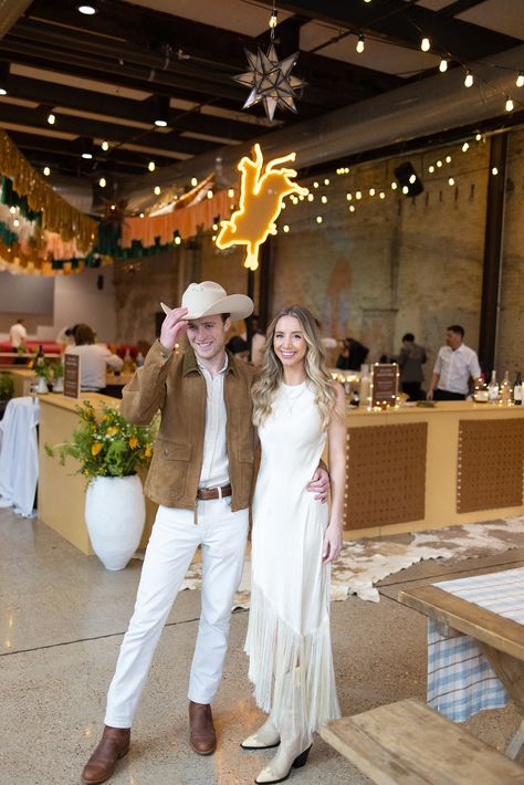 The wedding welcome party at 800 Congress was a hit to welcome guests to Austin, Texas! We love all of the special stationery touches to bring this Texas welcome to life.