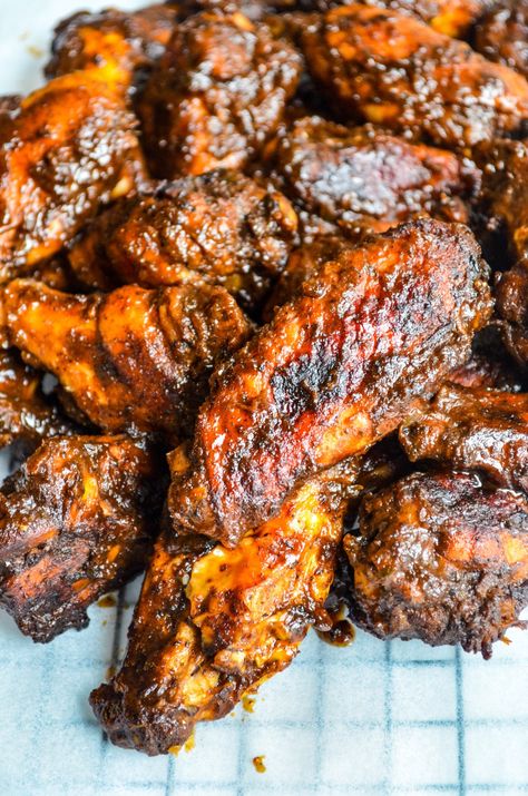 Jerk Chicken Wings In The Oven, Whole Chicken Wings Recipes, Honey Jerk Wings, Caribbean Festival, Holistic Food, Jerk Recipe, Caribbean Dishes, Jerk Chicken Wings, Wings In The Oven