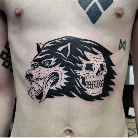 Lurking Class® by Sketchy Tank on Instagram: “Heads or tails 🐺💀 via @marissatattoos #lurkingclass #sketchytank” Lurking Class Tattoo, Sketchy Tank, Heads Or Tails, G Class, Tattoo Idea, Skull Tattoo, Tattoo Ideas, Tattoos, On Instagram