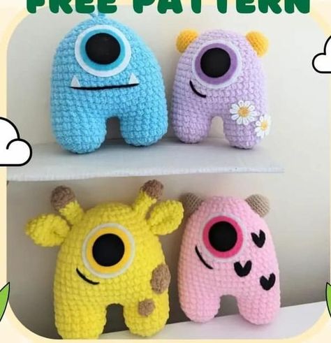 Squishmallow Crochet Pattern, Squishmallow Crochet, Crochet Squishmallow, Crochet Tutorials For Beginners, Crochet Amigurumi Patterns, Free Crochet Amigurumi, Crochet Tutorials, Crochet Afghans, Tiny Things