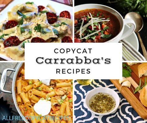 Carrabba's Italian Grill is famous for their great Italian food served across the country. These 14 Copycat Carrabbas Recipes are some of the best restaurant recipes to be found. Carrabas Alfredo Sauce, Carrabba's Copycat Recipes, Carrabba’s Copycat Recipes, Carabas Recipes Copycat Pasta, Carrabas Copycat Recipe, Carrabbas Copycat Recipes, Carabas Recipes Copycat, Carrabas Recipes, Carrabba's Recipes